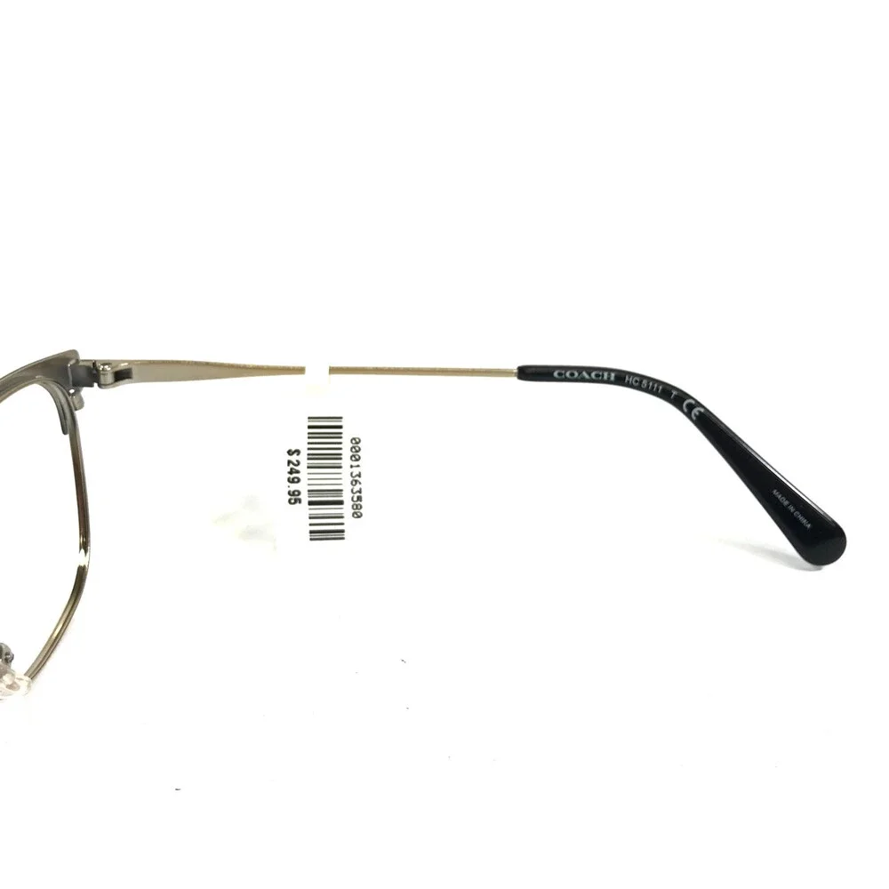 Coach Eyeglasses Frame HC5111 9346SB Light Gold Black Cat Eye Full Rim 53-17-140